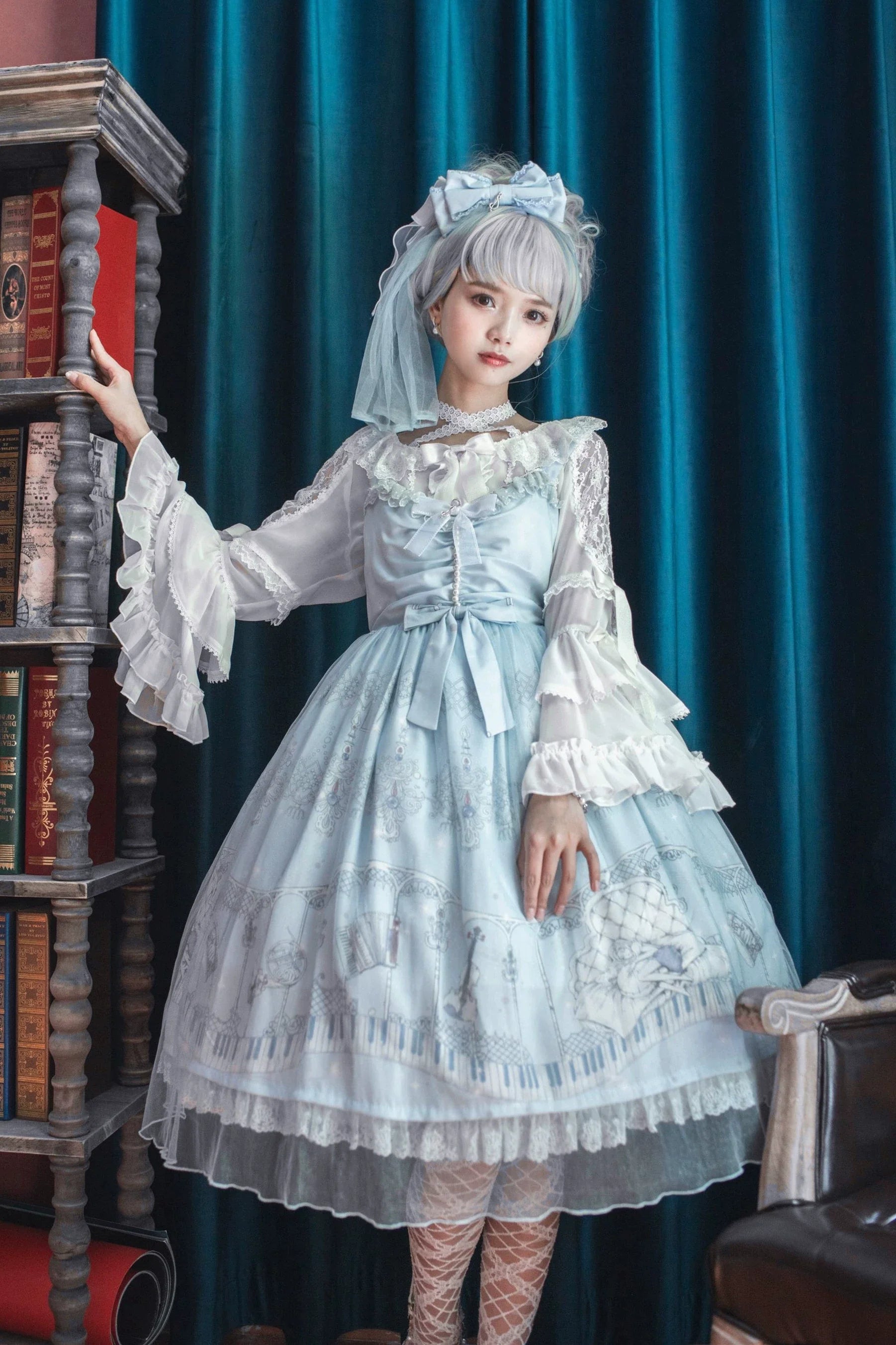 Elegant Lolita JSK Dream Symphony Instrument Fairy Dress - image 1