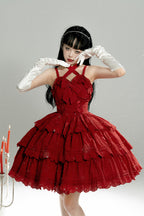 Miss Flora - Cotton Sweet Lolita Dress Set Doll-like OP and JSK - image 13
