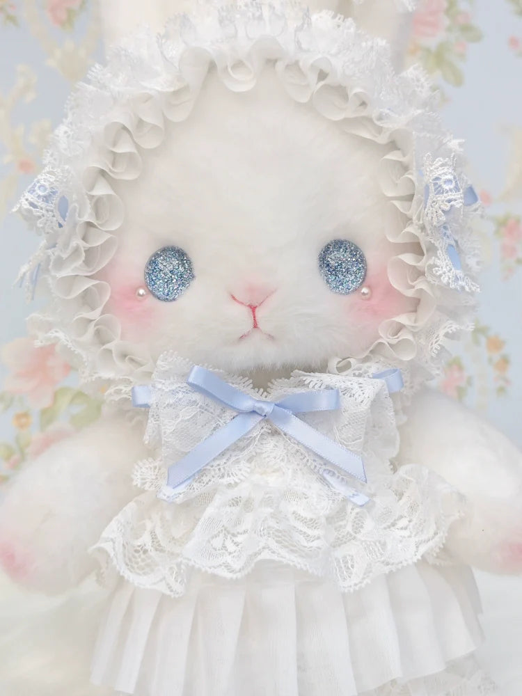 Posable Plush Bunny Lolita Bag with Detachable Pearl Chains - image 5
