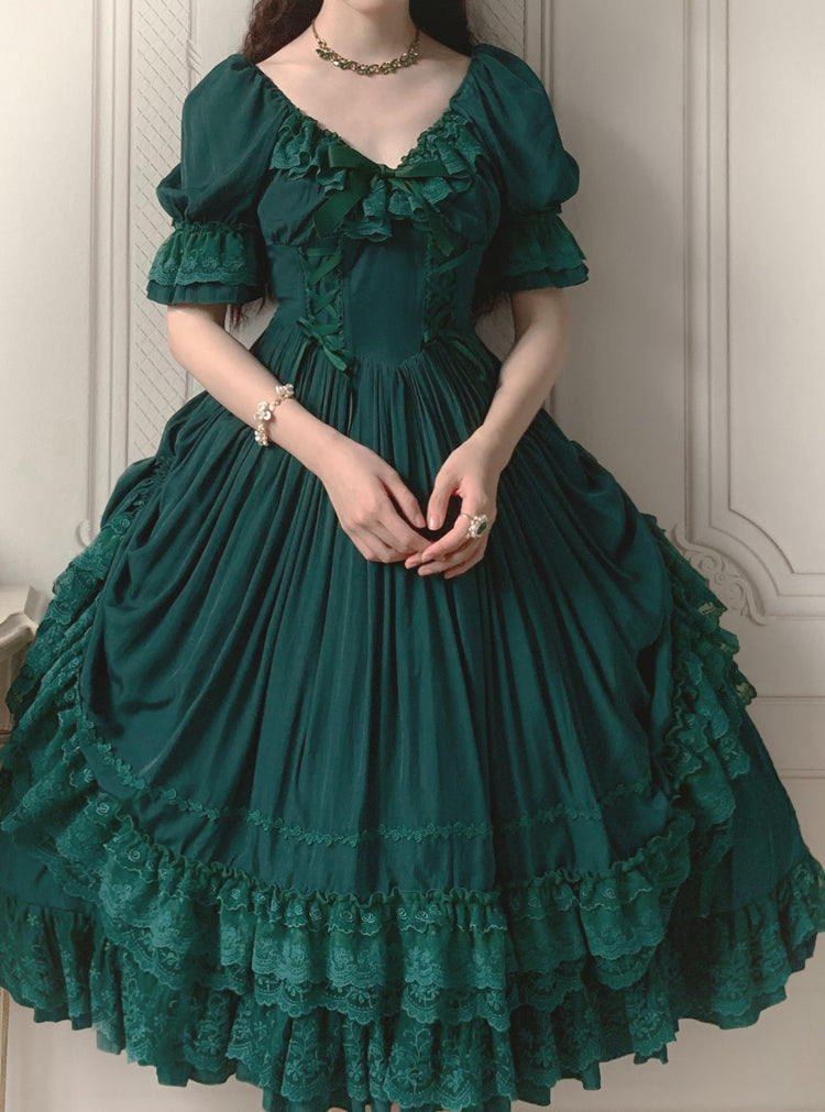 CLA Vintage French Lolita OP Dress - image 32
