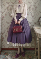Countess's Autumn Travel - Vintage Lolita Shirt and Skirt - image 17