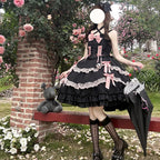 Miss Pearl - Halter Neck Sweet Lolita JSK Dress, Tiered Skirt - image 10