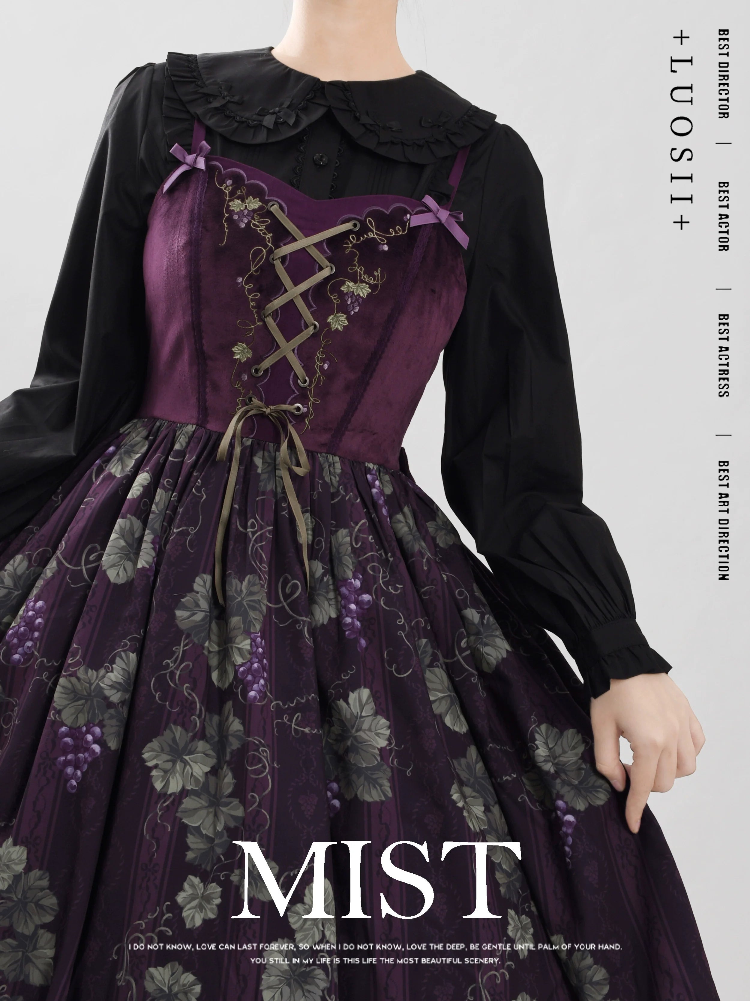 Sweet Lolita Blouse Doll Collar Shirt with Bubble Sleeves - image 21