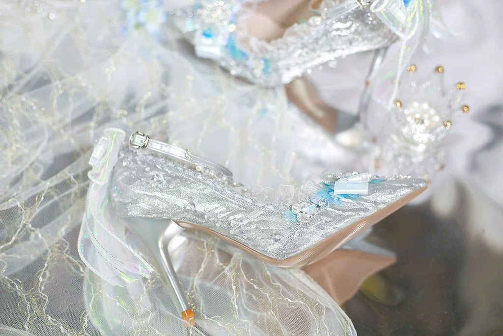 Mermaid Seashell - Sweet Lolita Heels with Detachable Chains - image 20