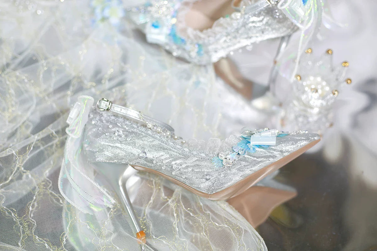 Mermaid Seashell - Sweet Lolita Heels with Detachable Chains - image 20