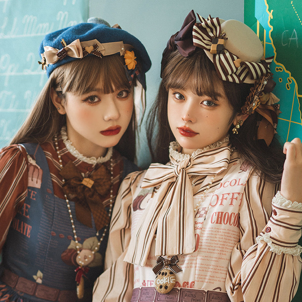 Chocolate Daily Lolita Bow KC and Brooch Collection - image 9