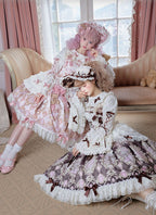 Sweet Ode Bear Printed Lolita JSK and Accessories Series - image 2