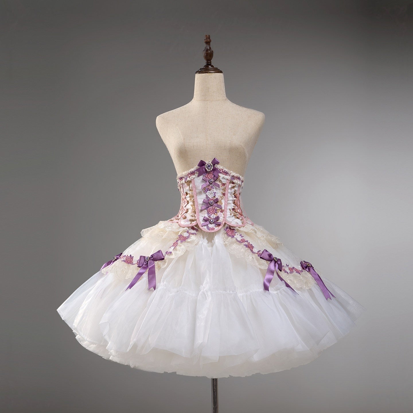 Antique Gem Fragrance Lolita Purple JSK Dress Set - image 24