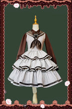 From Afar - Vintage Striped Peppy-Style Lolita JSK & Cape - image 14