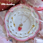 Sweet Lolita Strawberry Charlotte Necklace - image 12