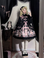 Missing Lamb Case - Gothic Lolita Dress Set with Sheep Prints - image 4