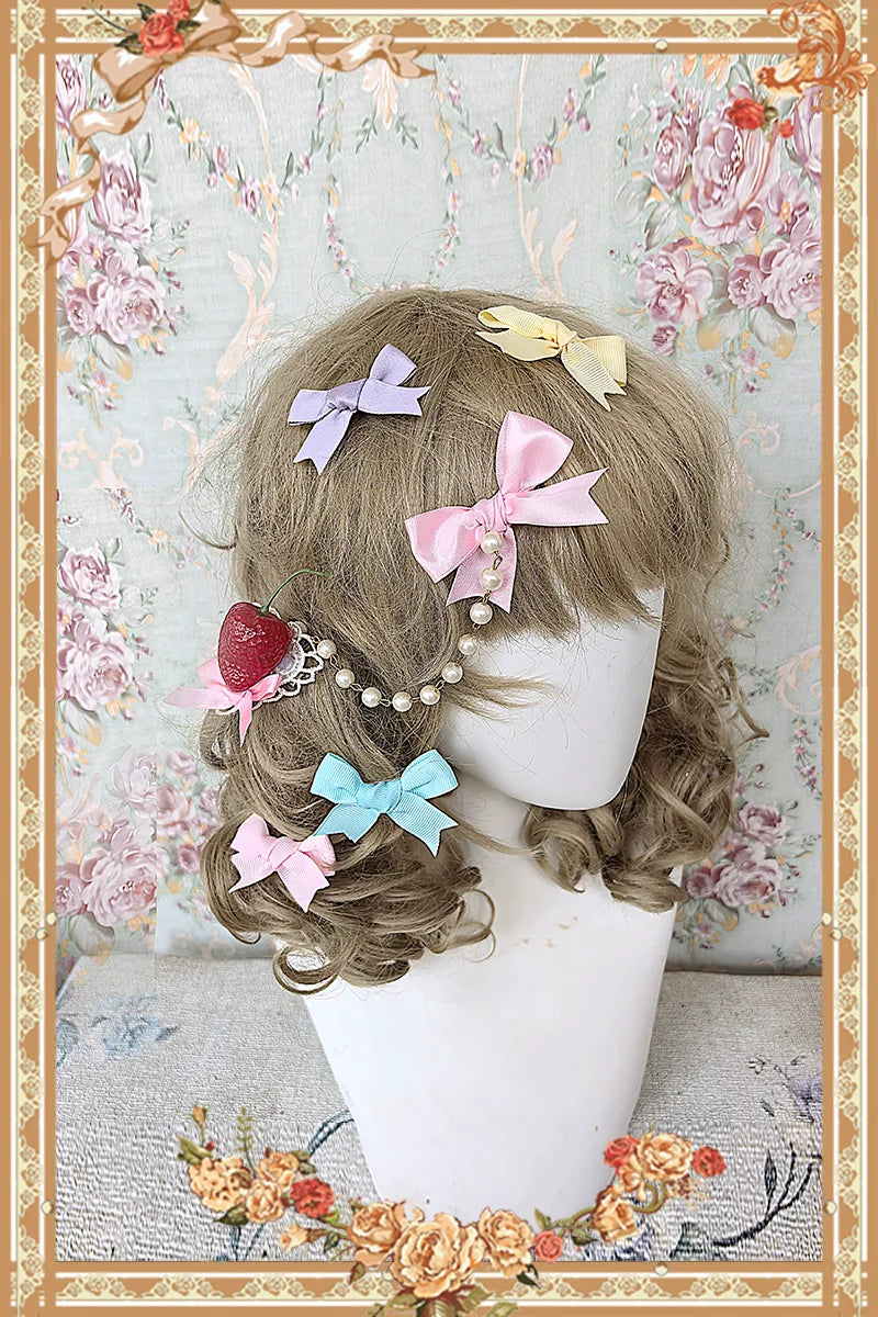 Cream Meow - Sweet Lolita JSK, Cat Print and Accessories - image 18