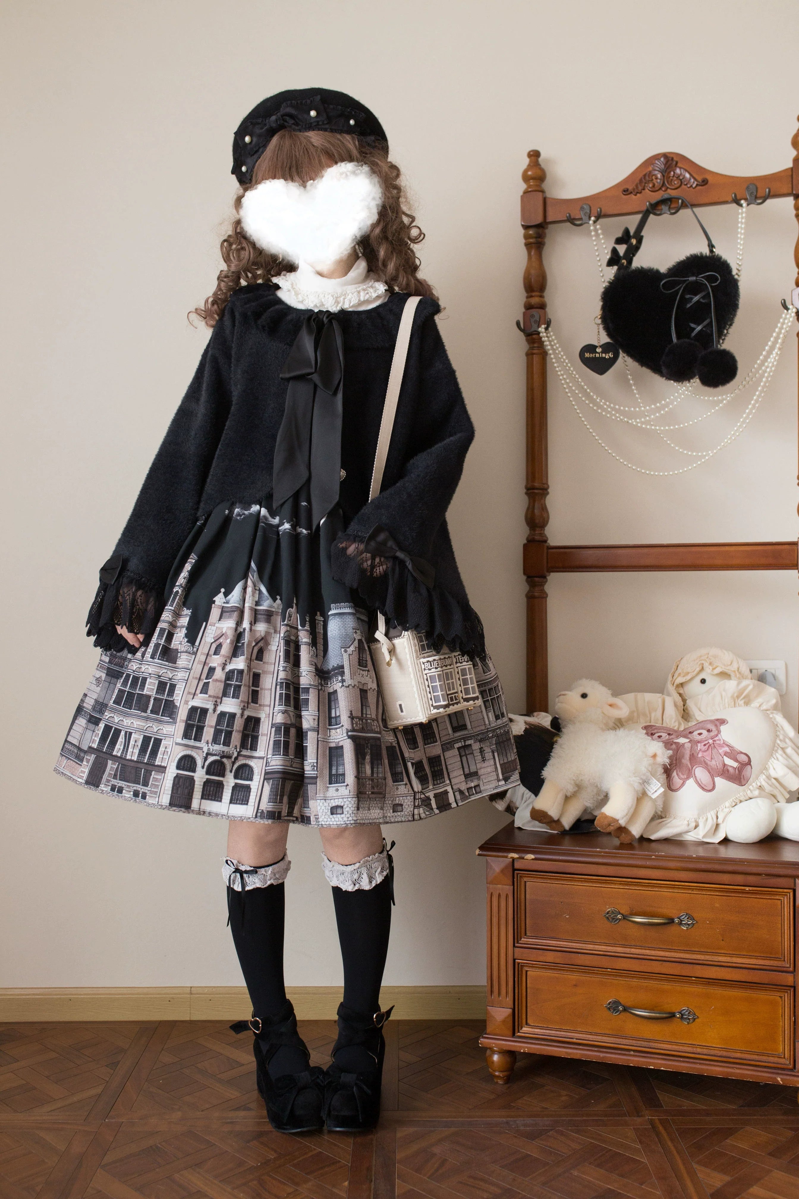 Qian's Letter - Sweet Lolita Winter Cardigan Sweater - image 7