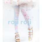 Fairy Kei Sweet Lolita Print Stockings - image 2