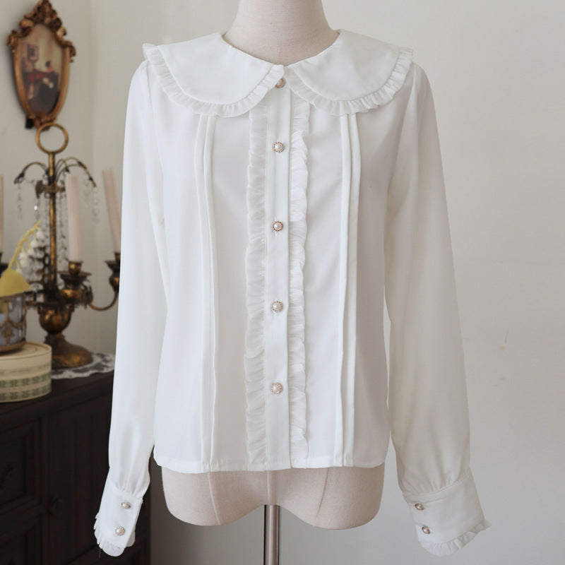 Pie Milk Cherry - Sweet Lolita Salopette and Blouse - image 7