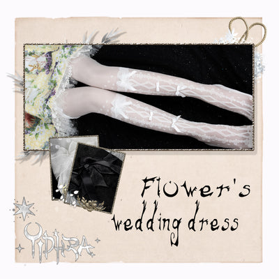 Wedding Night Butterfly - Kawaii Lolita Summer Tights - image 15