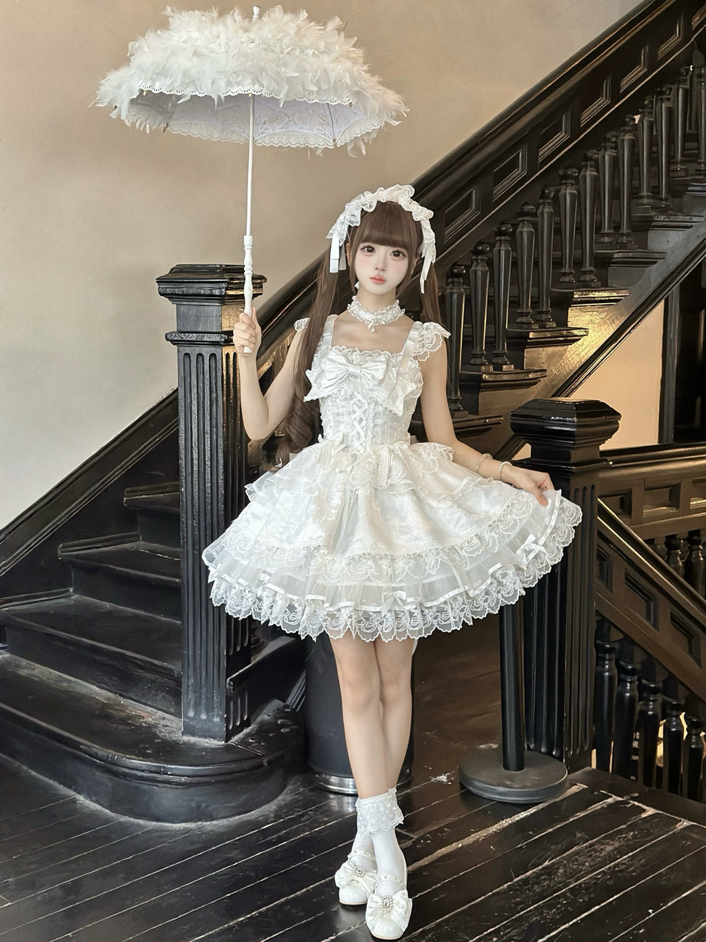 Fleeting Isle - Sweet Lolita Ballet Style JSK Dress - image 22