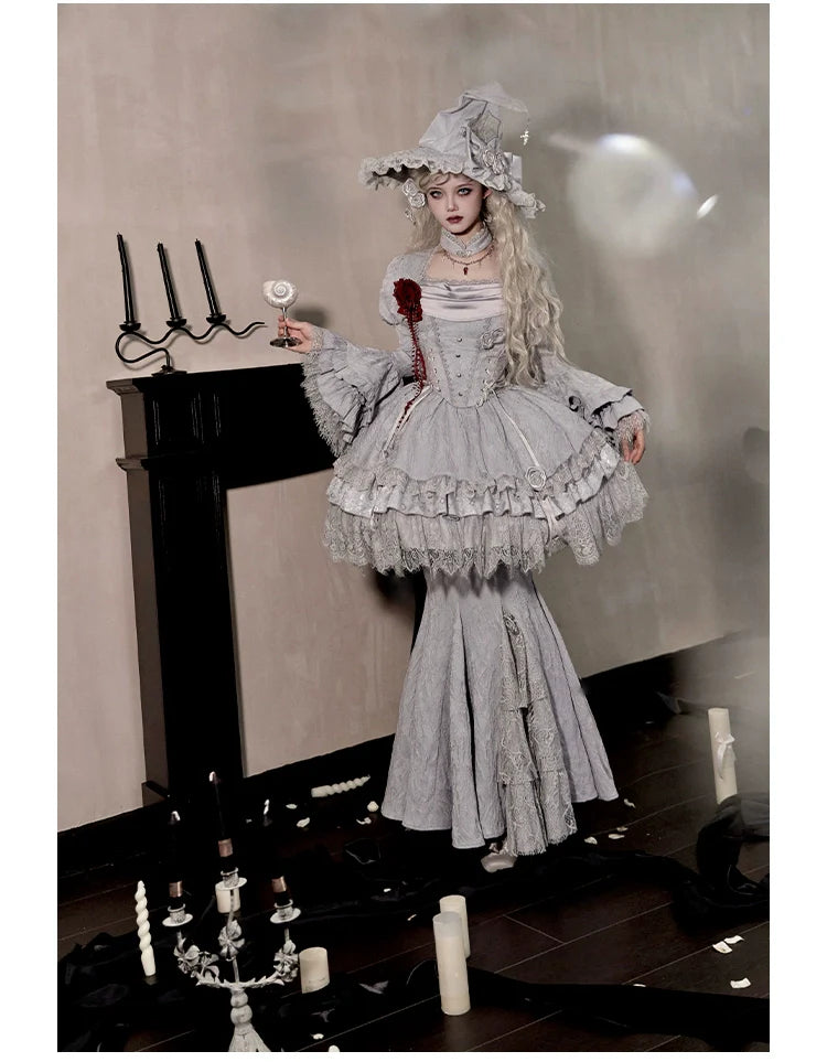 Twilight - Gothic Witch Lolita SK Suit Bodice Mermaid Dress - image 19