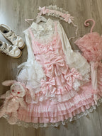 Flower Ode - Doll-like Sweet Lolita Jumper Dress - image 10
