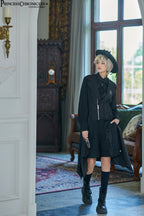 Wind - Ouji Lolita Black Long Vest - image 6