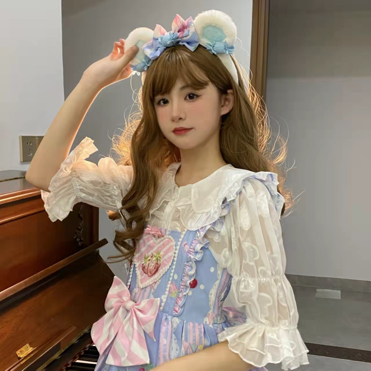 Sweetheart Knots - Sweet Lolita Dress Short Sleeve OP - image 18