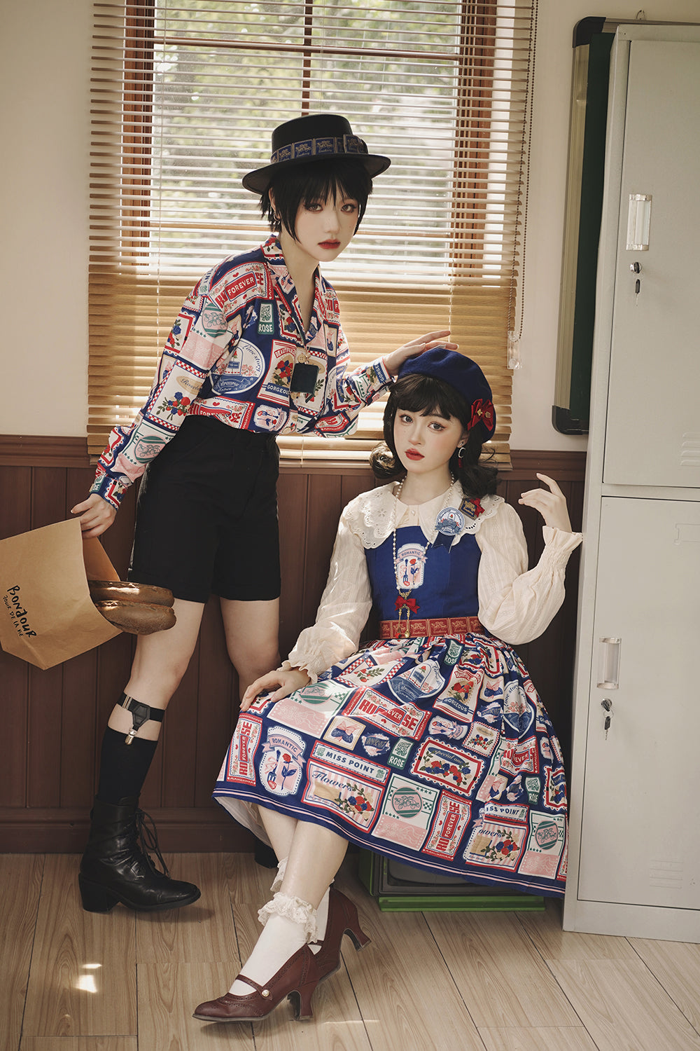 Strawberry Rose - Vintage American Casual Lolita JSK Dress - image 16