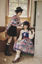 Strawberry Rose - Vintage American Casual Lolita JSK Dress - image 16