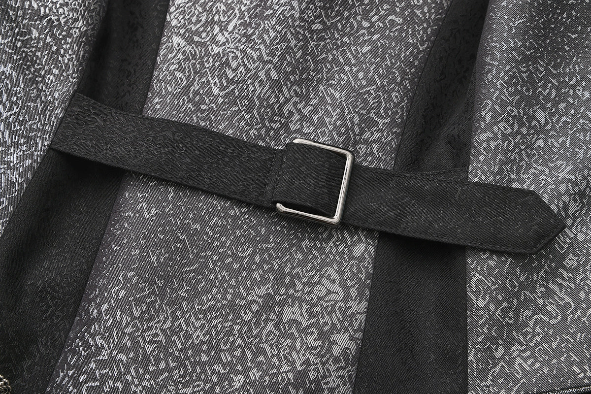 Eternal Displaced Boundary - Ouji Vest Coat with Detachable Back Trailing - image 7