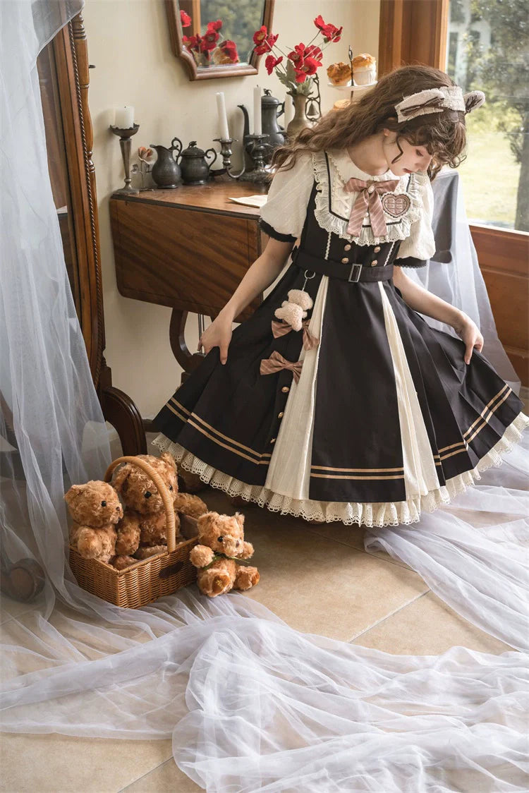 Chocolate Workshop - Classic Lolita Short and Long OP Dress - image 10