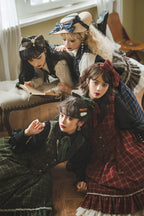Rose - Elegant Lolita Fishbone Grid Skirt Customized - image 6
