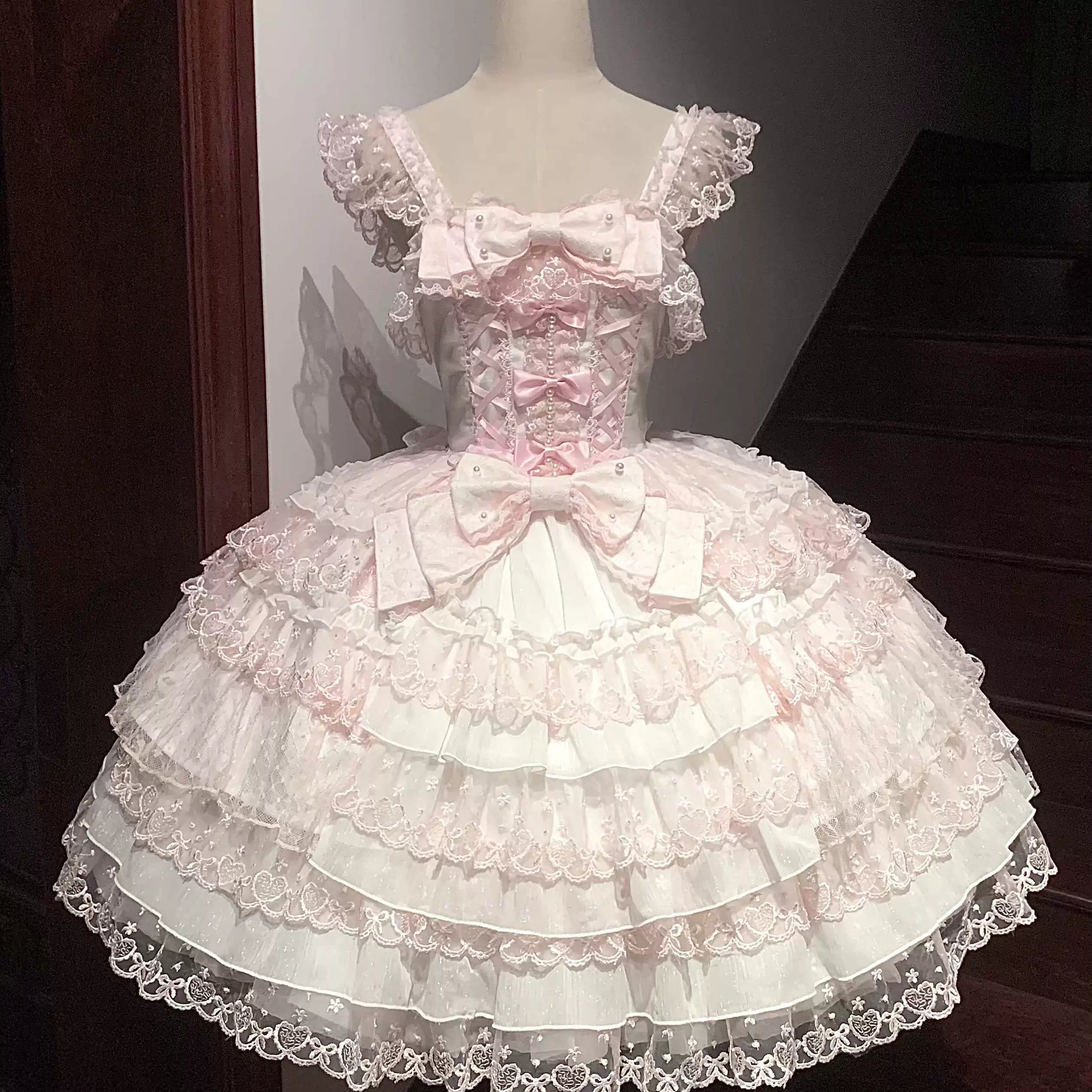 Sugar Girl Love Overture Sweet Lolita Tiered Ruffle JSK and Accessories - image 32