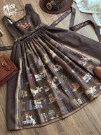 German Bookshelf - Classic Lolita Printed JSK Dress - image 48