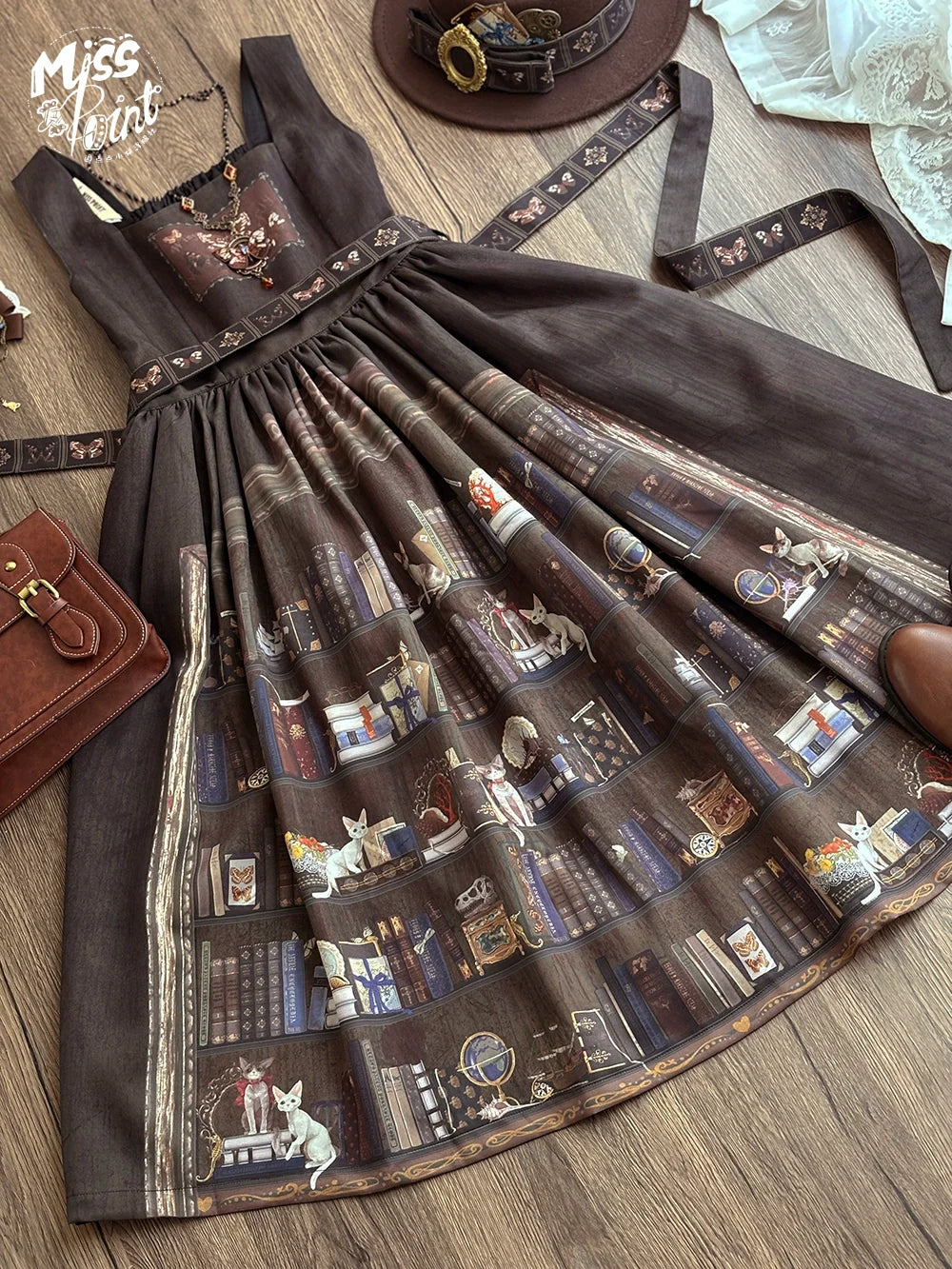 German Bookshelf - Classic Lolita Printed JSK Dress - image 48