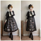 German Bookshelf - Classic Lolita OP Dress & Detachble Cape - image 9