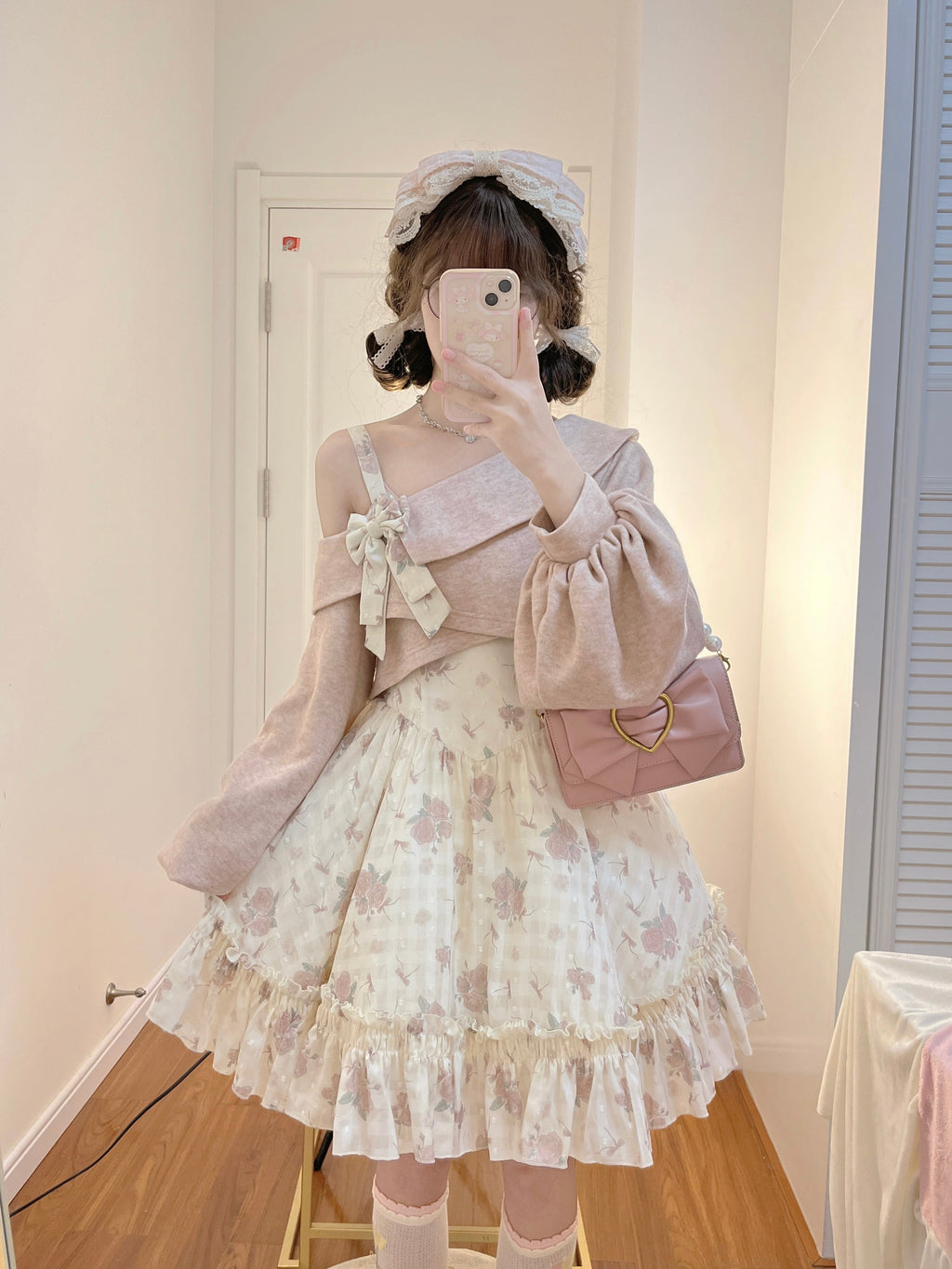 Twilight Rose - Sweet Lolita Dress Sweater and JSK - image 1