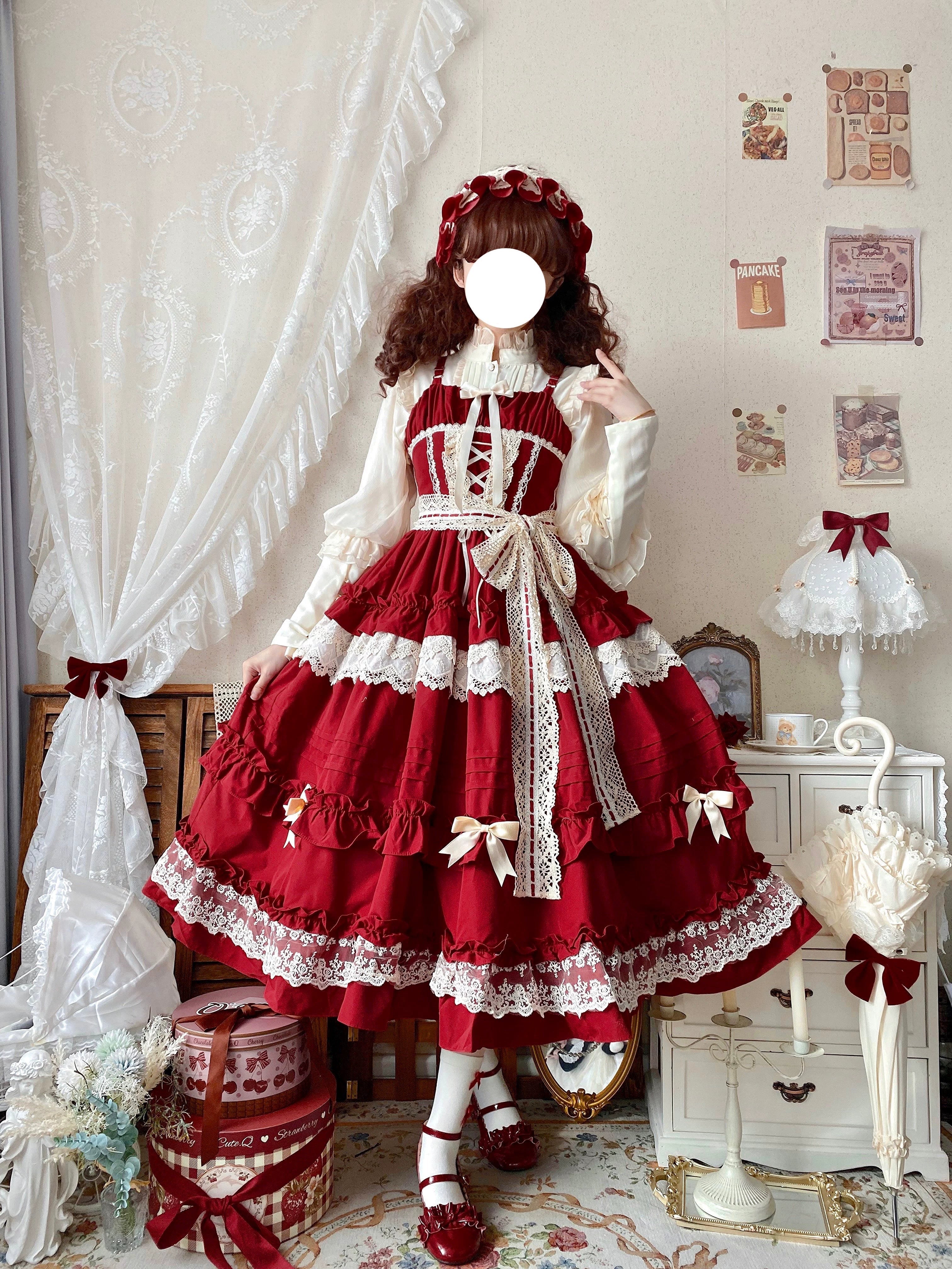 Lilianne Elegant Lolita Ruffled Hem JSK Dress - image 10