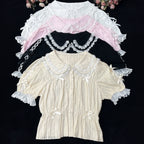 Sweet Lolita Doll Collar High-Waisted Blouse - image 15