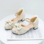 Sweet Lolita Round Toe Chunky Heel Shoes - image 4