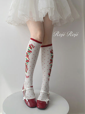 Autumn Sweet Lolita Cotton Thigh-high Socks - image 29