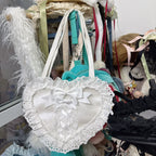Sweet Lolita Bag Heart-shaped Lace Bag Multicolors - image 8