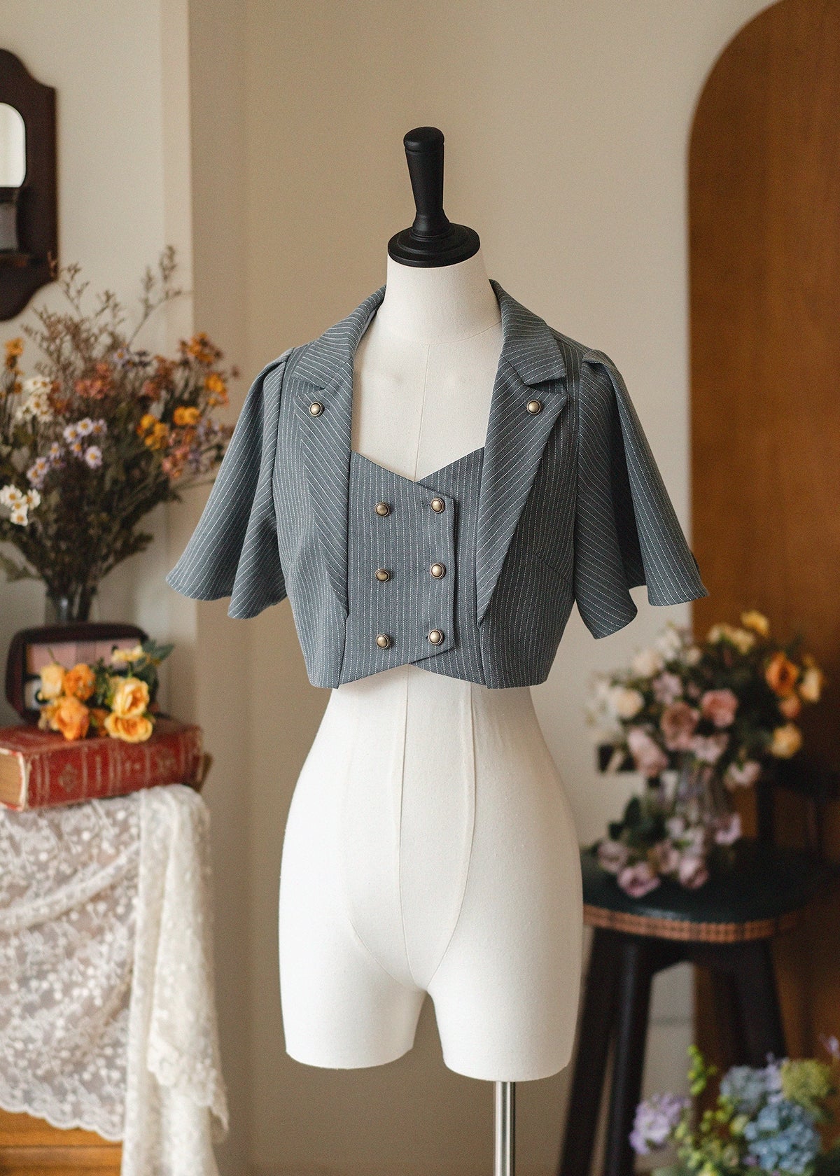 Forest Stationery - Classic Lolita SK Suit with Shirt and Coat - image 48