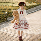 Christmas New Year Winter Lolita JSK Coat Set - image 1