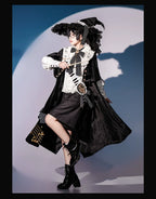 Black and White Sonata - Ouji Lolita Vest Suit and Vintage Lolita OP Dress - image 10