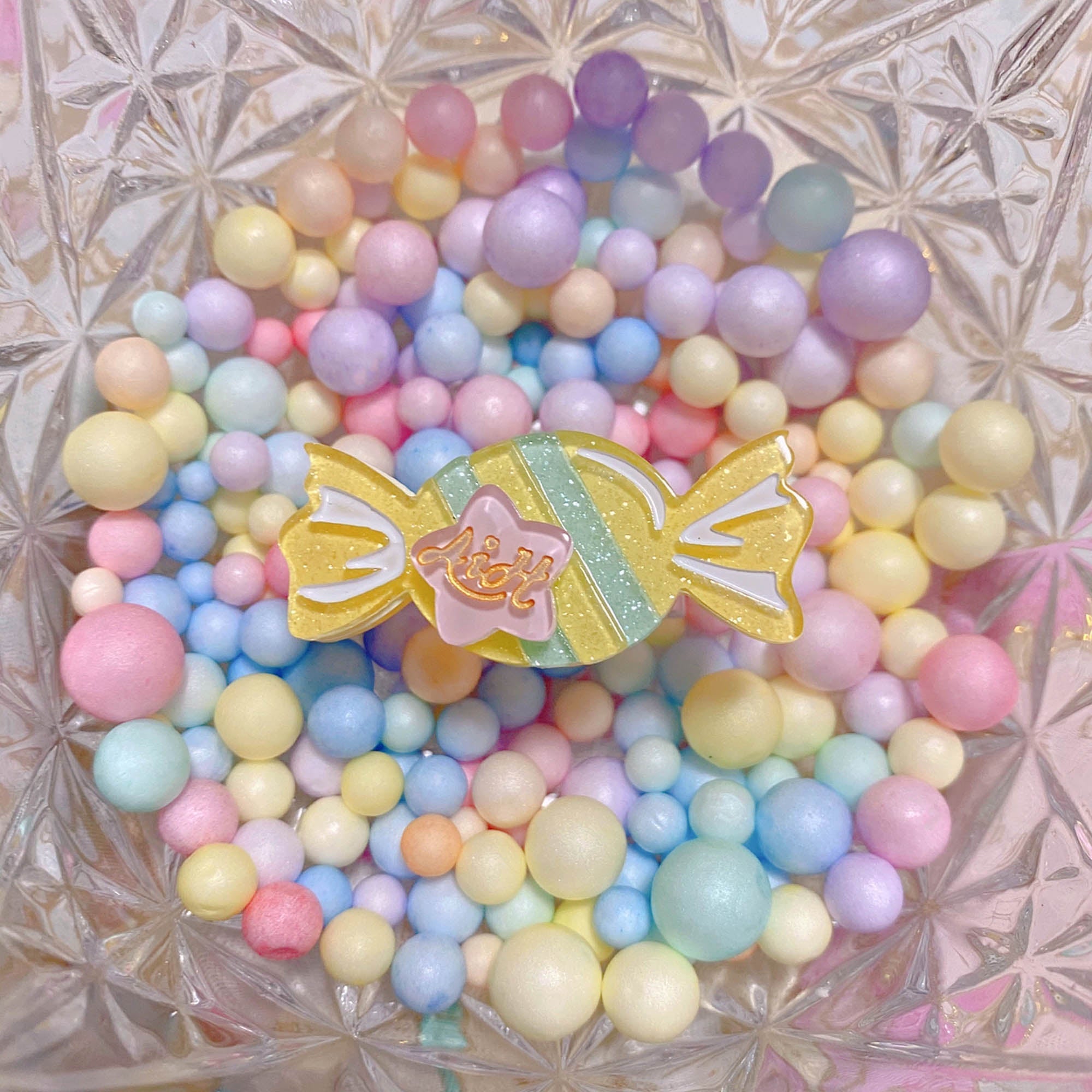 Rainbow Candy - Sweet Lolita Ring Hairclip - image 22