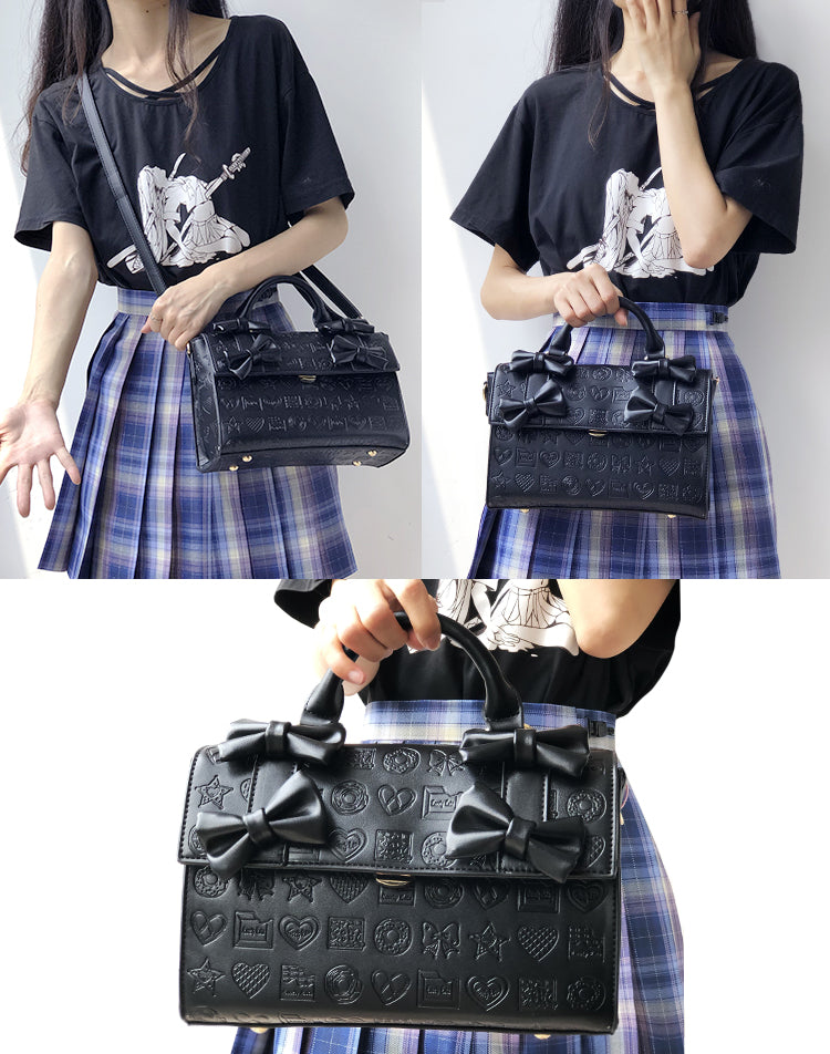 Sweet Heart Embossed Chocolate Lolita Bag - image 18