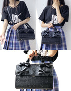 Sweet Heart Embossed Chocolate Lolita Bag - image 18