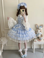 Sugar Girl Love Overture Sweet Lolita Tiered Ruffle JSK and Accessories - image 25