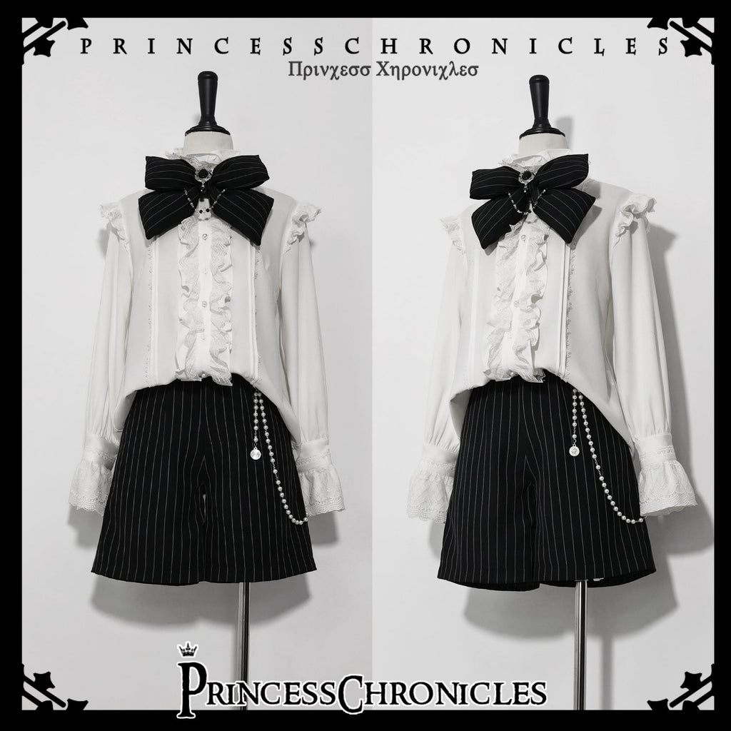 Rabbit Theater Ouji Lolita Blouse and Shorts Set - image 9