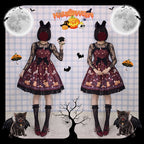 Vampire Cat - Normal Waist Lolita Halloween JSK Dress - image 6