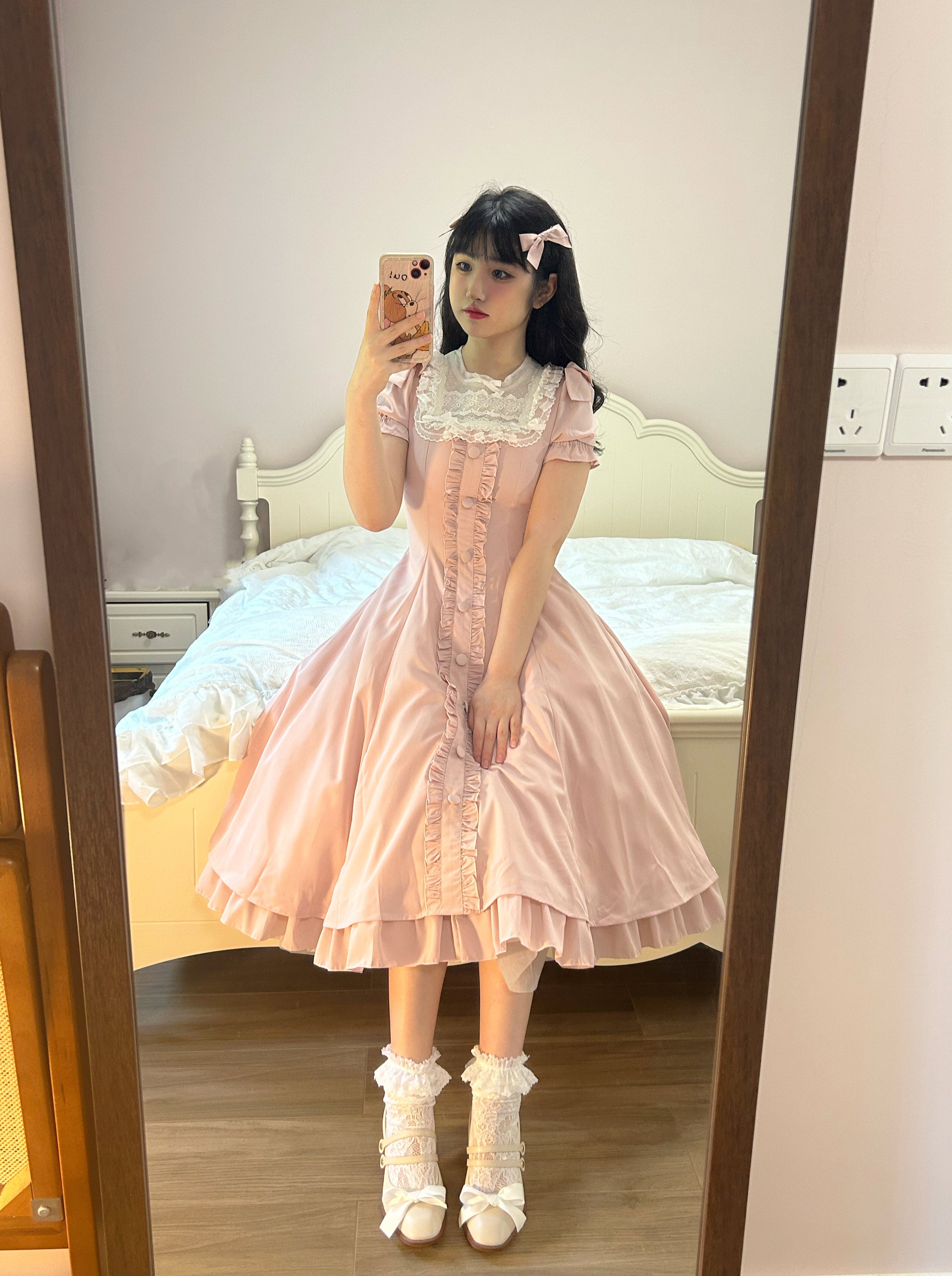 Long Version Elegant and Vintage Lolita OP and Accessories - image 6